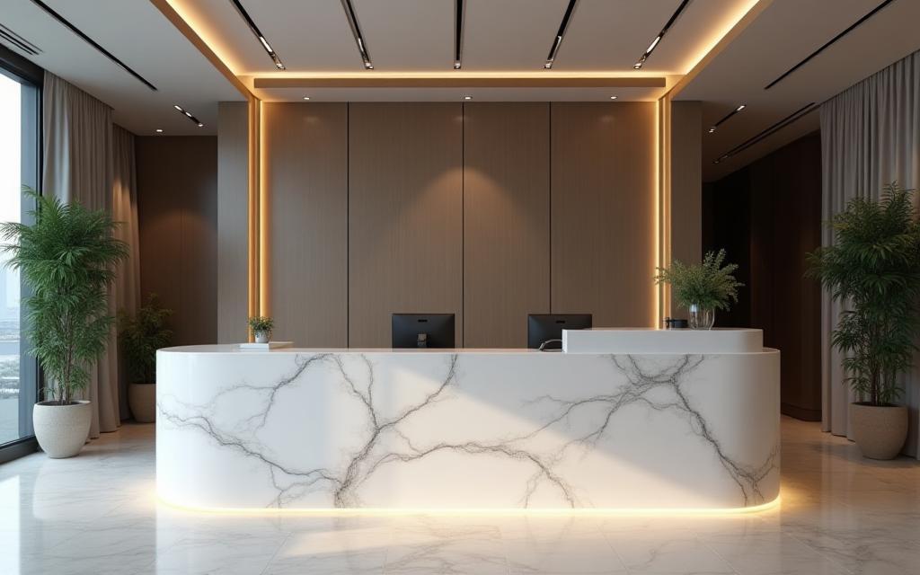 Réception d’hôtel moderne